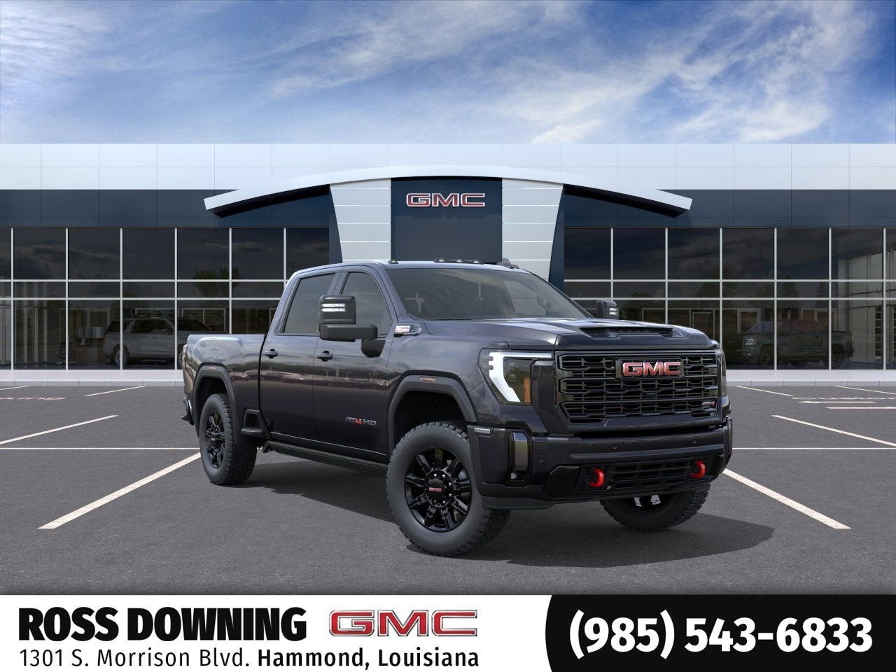 2026 GMC Sierra 2500 HD AT4 in Titanium Rush Metallic — front three-quarter view