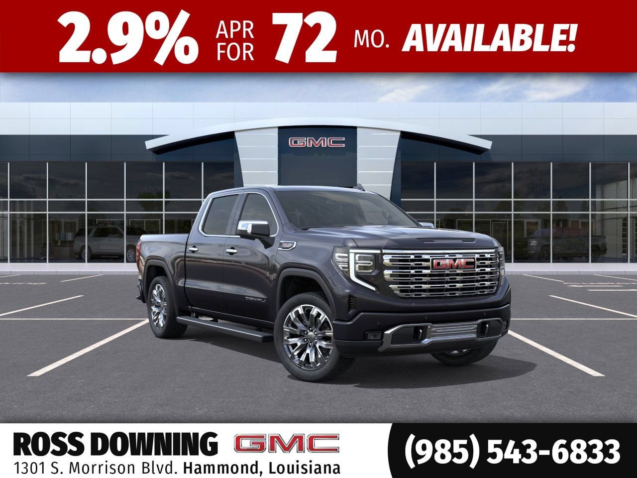 2026 GMC Sierra 1500 Denali in Titanium Rush Metallic — front three-quarter view