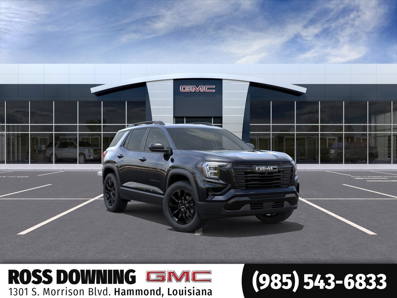 2027 GMC Terrain FWD Elevation in Ebony Twilight Metallic — front three-quarter view