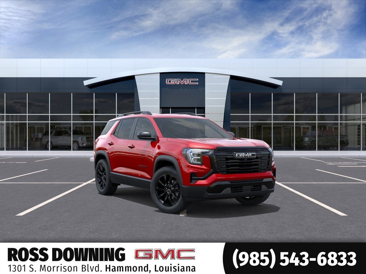 2026 GMC Terrain Elevation in Volcanic Red Tintcoat — front three-quarter view
