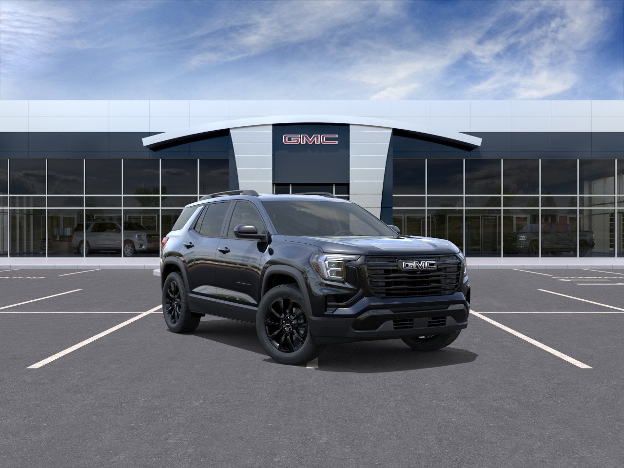 2026 GMC Terrain Elevation in Ebony Twilight Metallic — front three-quarter view