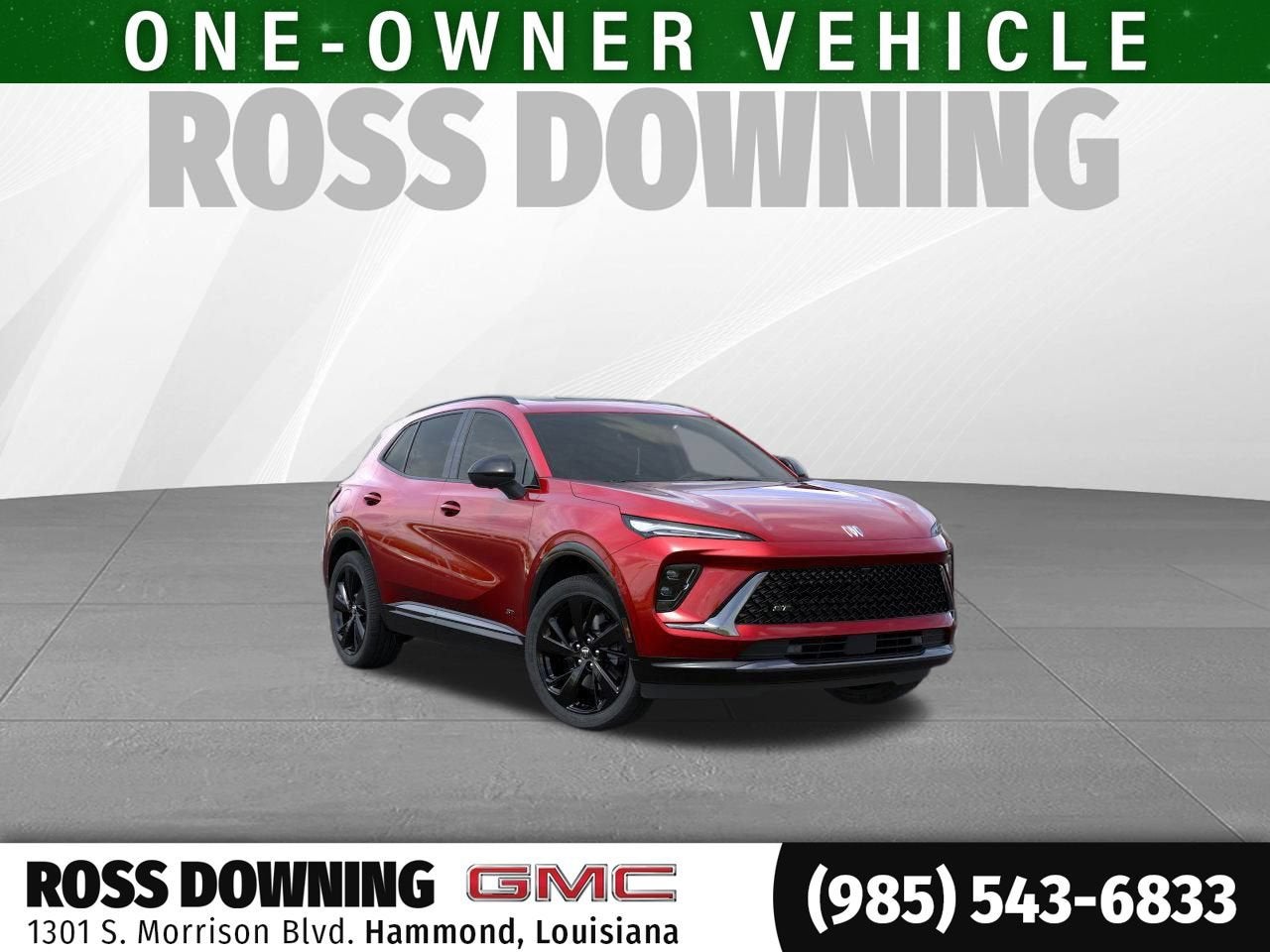 2025 Buick Envision Sport Touring in Brilliant Red — front three-quarter view